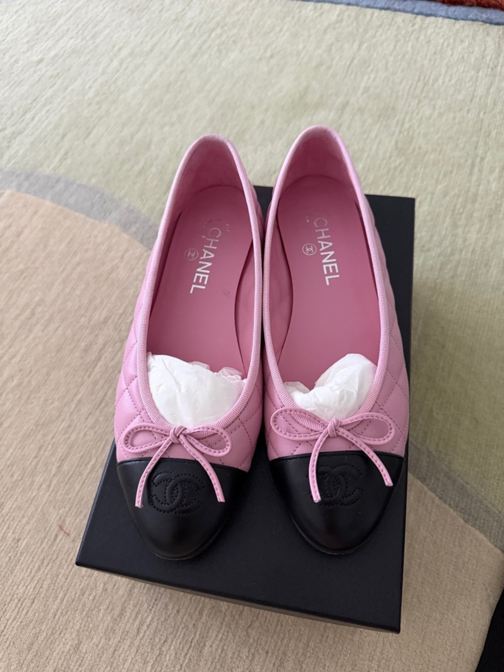 Chanel - Pink Ballerinas - Size 39